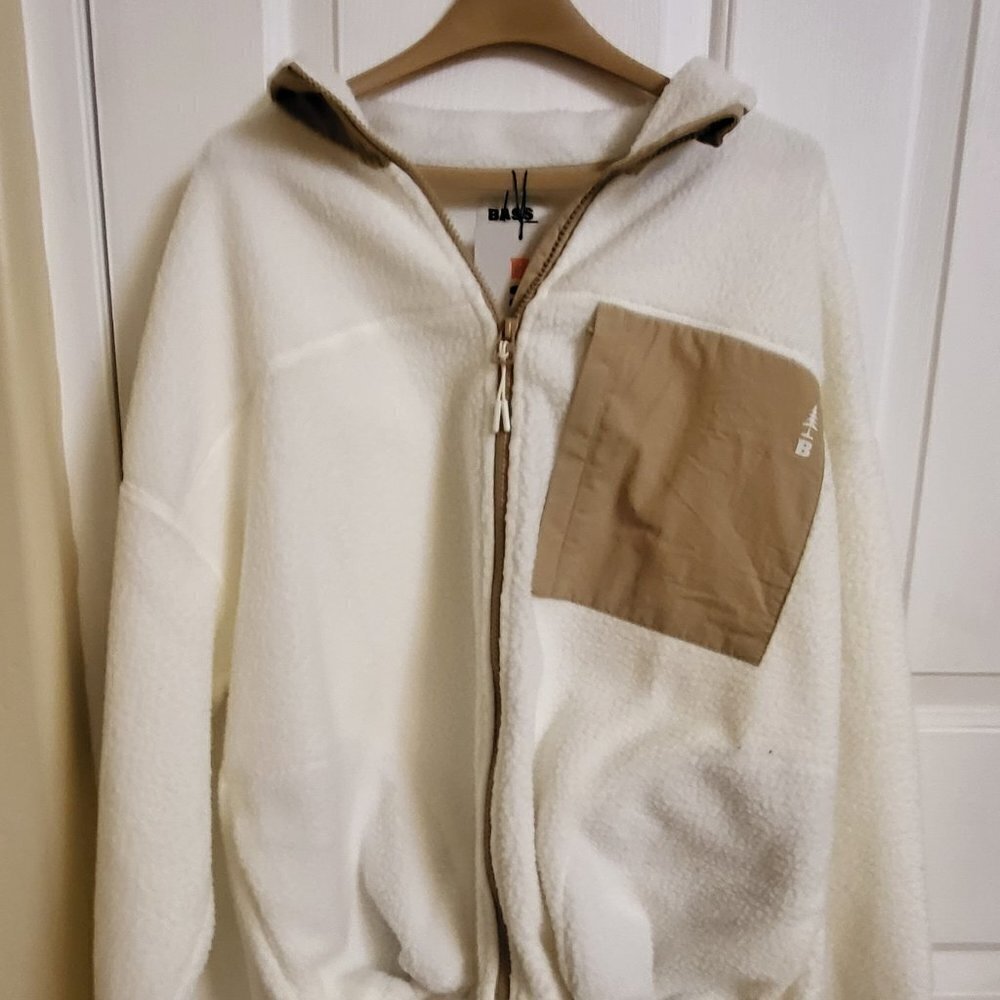 Women's Bass outdoor lightweight jacket Cream/Tan SIZE:  MEDIUM NWT - Picture 9 of 10